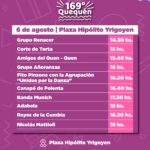 PLACA Aniversario Quequén domingo