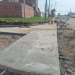 FOTO cordón cuneta Barrio Norte